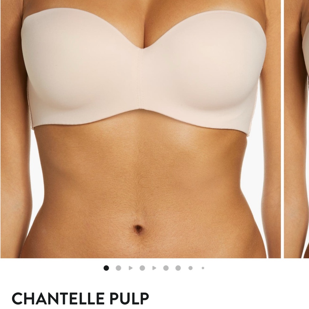 Chantelle Strapless Smooth Molded Bra in Nude - Picture 1 of 9